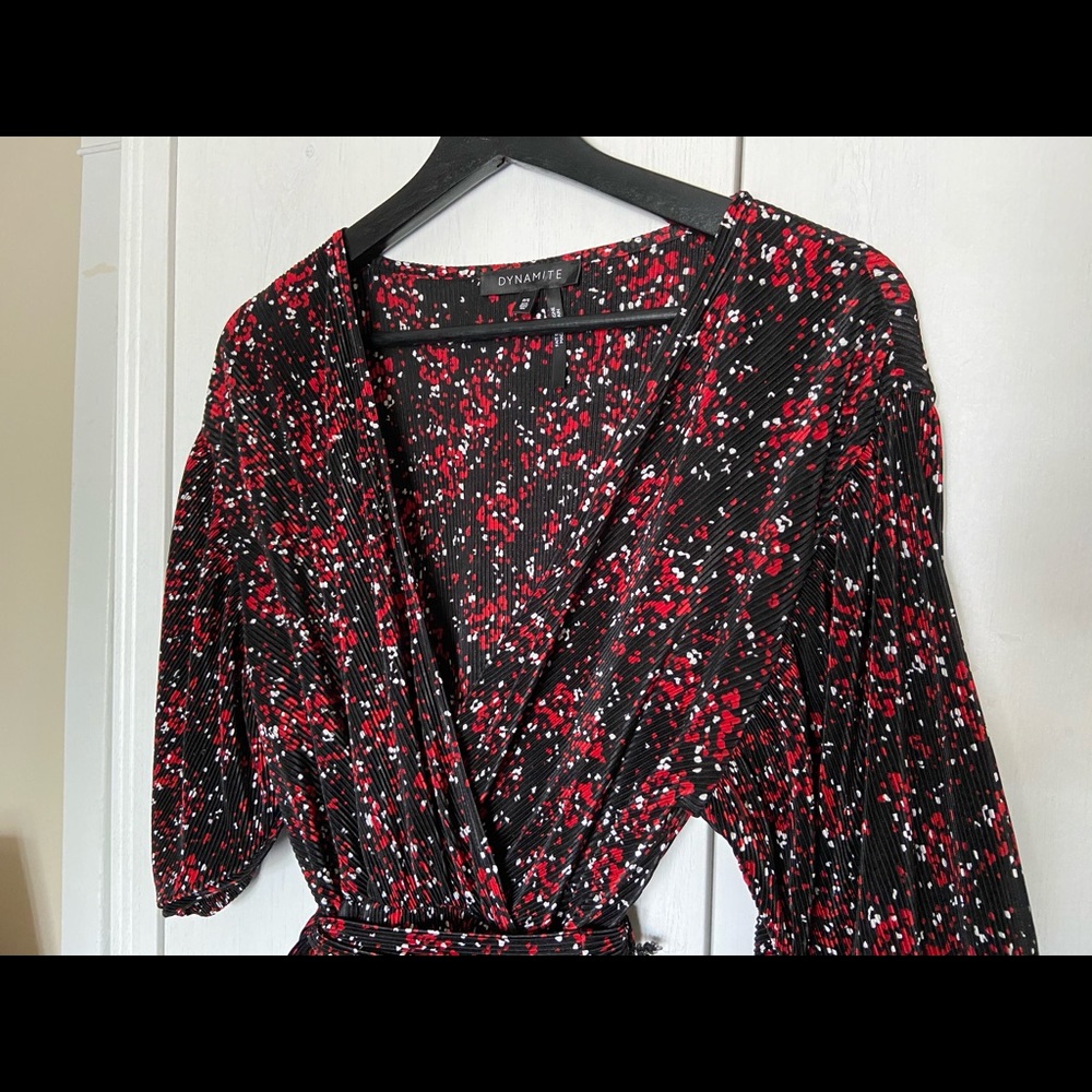 Mini pleated dress from Dynamite